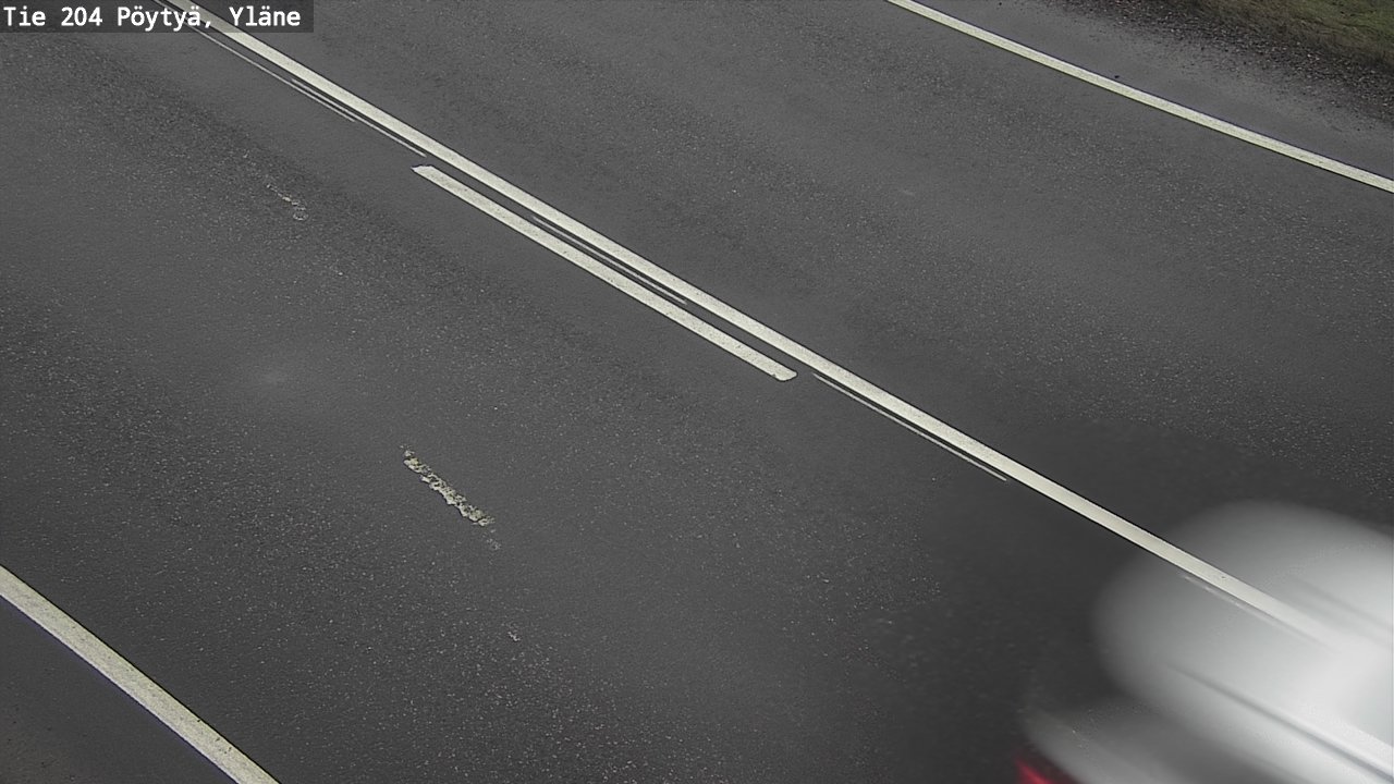 Weather Camera Image Road 204 Pöytyä, Yläne, Pöytyä, Varsinais-Suomi
