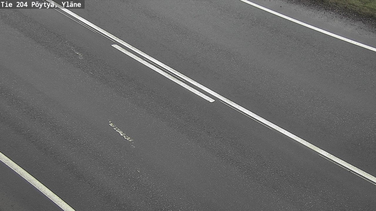 Weather Camera Image Road 204 Pöytyä, Yläne, Pöytyä, Varsinais-Suomi