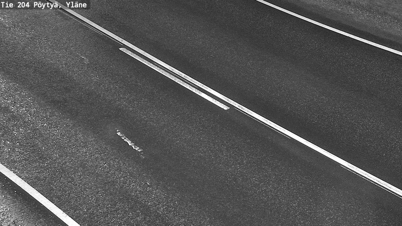 Weather Camera Image Väg 204 Pöytyä, Yläne, Pöytyä, Varsinais-Suomi