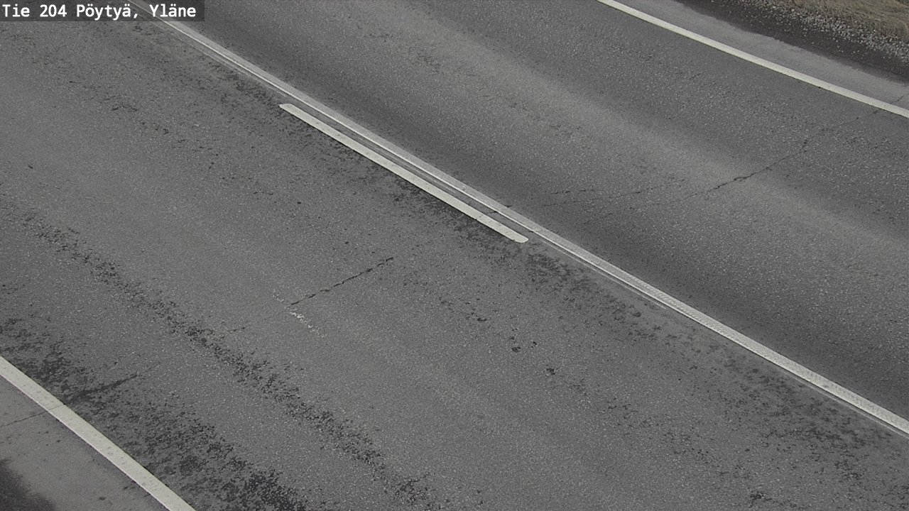 Weather Camera Image Road 204 Pöytyä, Yläne, Pöytyä, Varsinais-Suomi