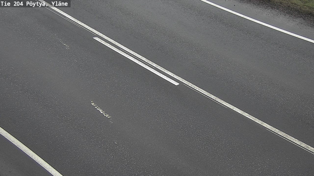 Weather Camera Image Road 204 Pöytyä, Yläne, Pöytyä, Varsinais-Suomi
