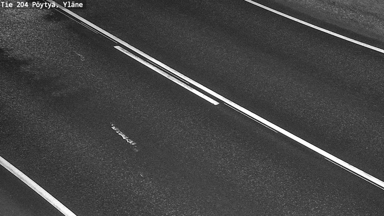 Weather Camera Image Väg 204 Pöytyä, Yläne, Pöytyä, Varsinais-Suomi