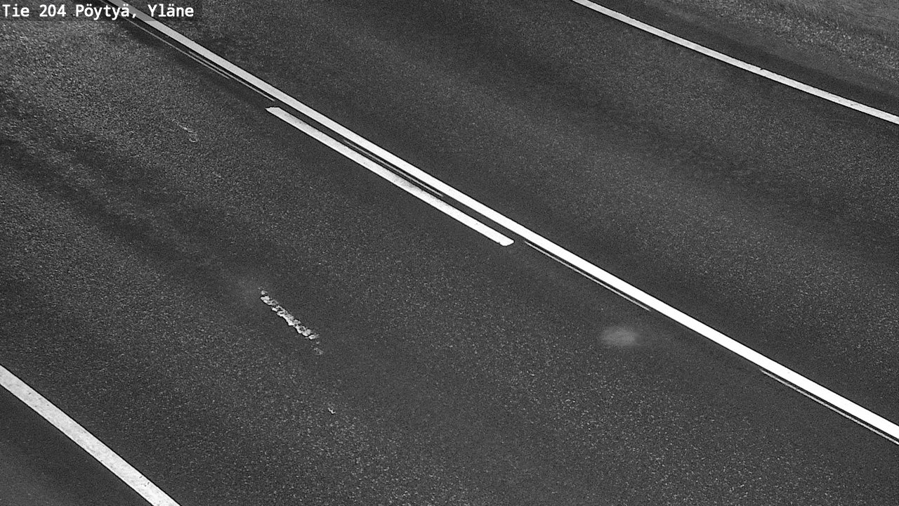 Weather Camera Image Väg 204 Pöytyä, Yläne, Pöytyä, Varsinais-Suomi