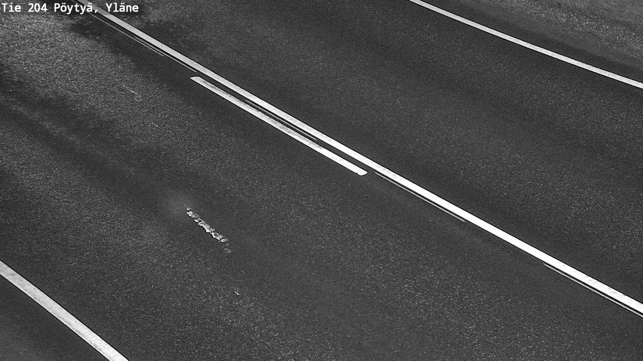 Weather Camera Image Väg 204 Pöytyä, Yläne, Pöytyä, Varsinais-Suomi