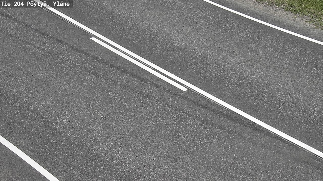 Weather Camera Image Road 204 Pöytyä, Yläne, Pöytyä, Varsinais-Suomi