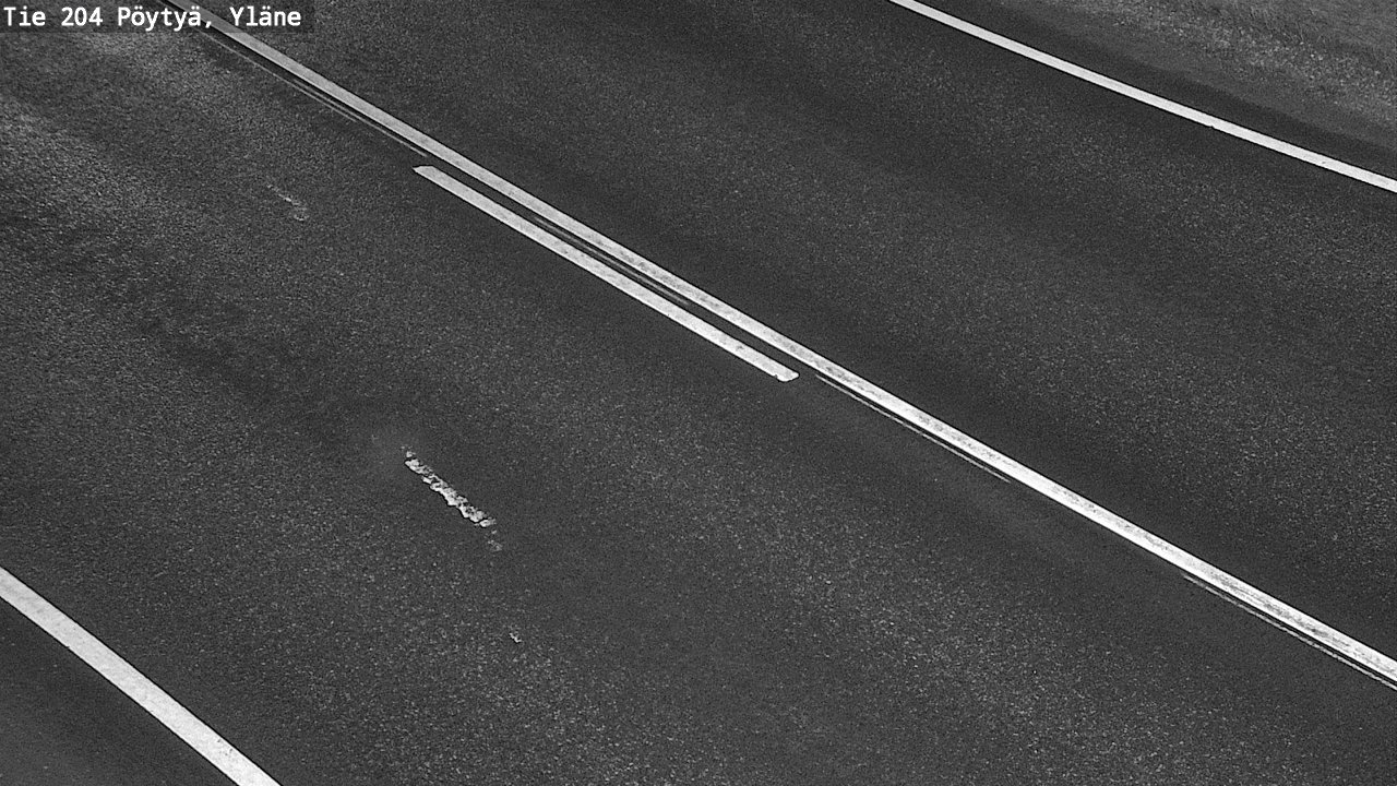 Weather Camera Image Väg 204 Pöytyä, Yläne, Pöytyä, Varsinais-Suomi