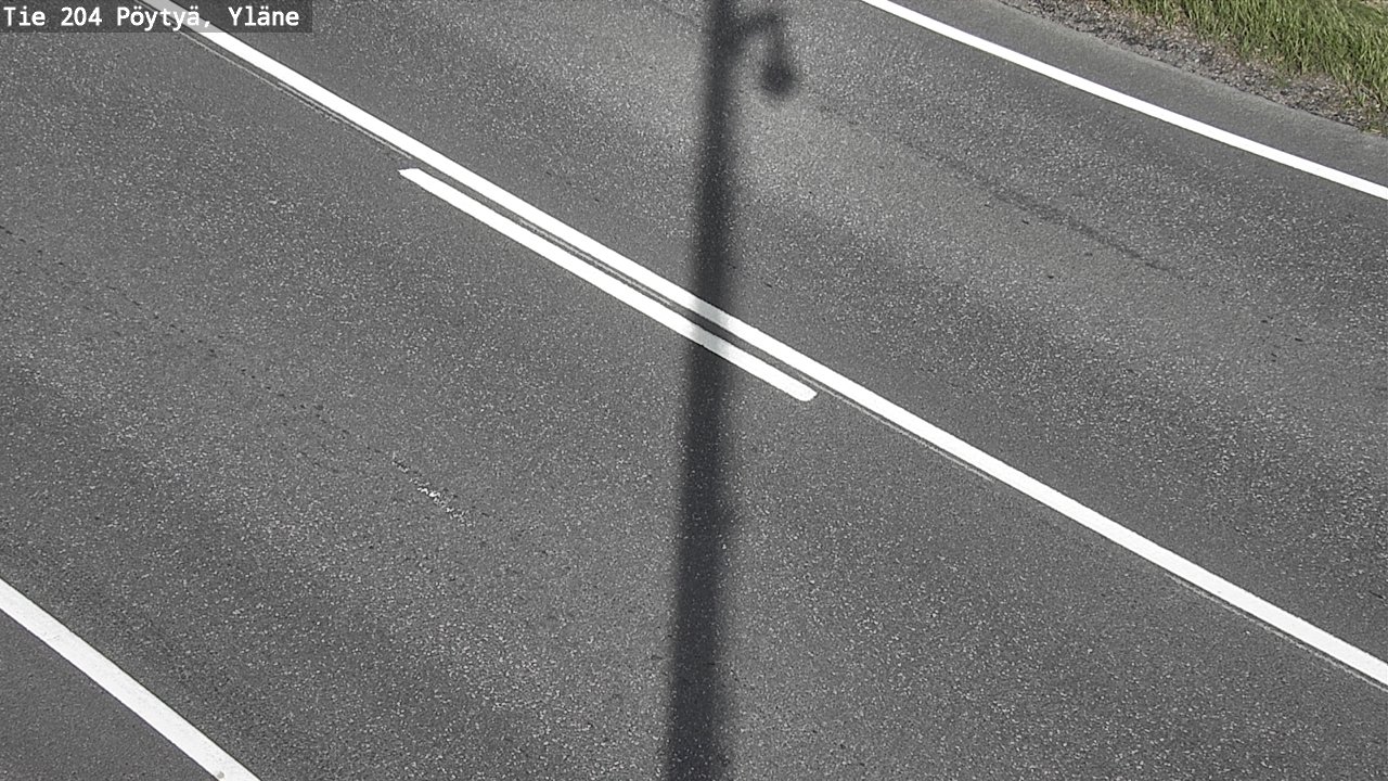 Weather Camera Image Road 204 Pöytyä, Yläne, Pöytyä, Varsinais-Suomi