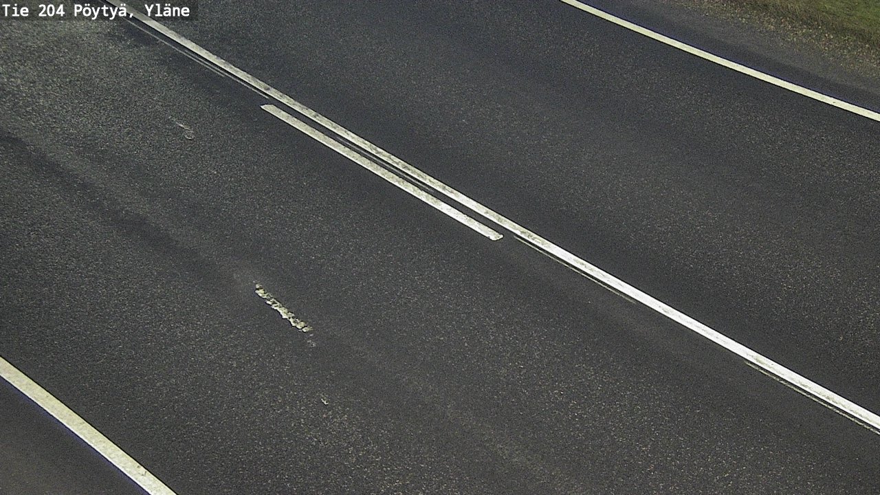 Weather Camera Image Väg 204 Pöytyä, Yläne, Pöytyä, Varsinais-Suomi