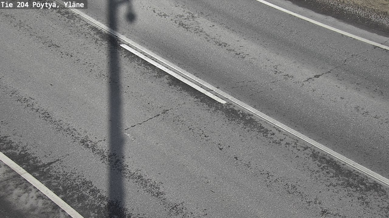 Weather Camera Image Road 204 Pöytyä, Yläne, Pöytyä, Varsinais-Suomi