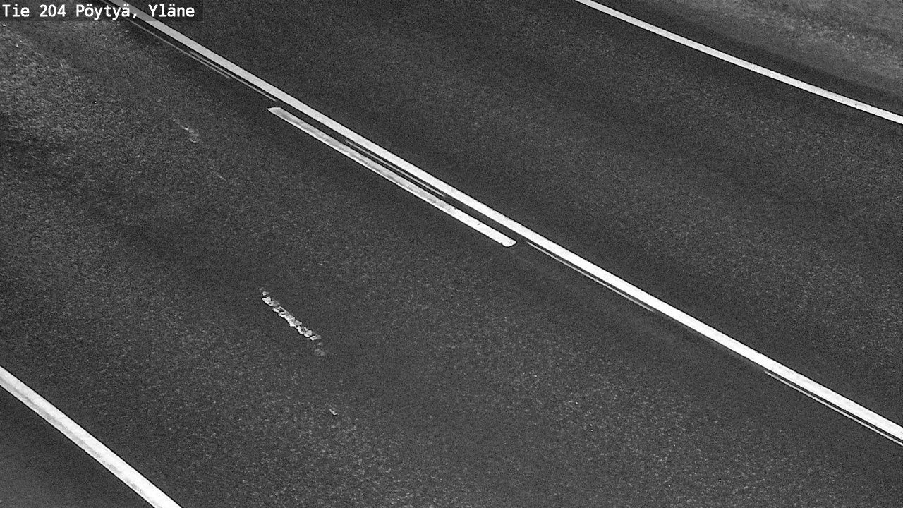 Weather Camera Image Väg 204 Pöytyä, Yläne, Pöytyä, Varsinais-Suomi