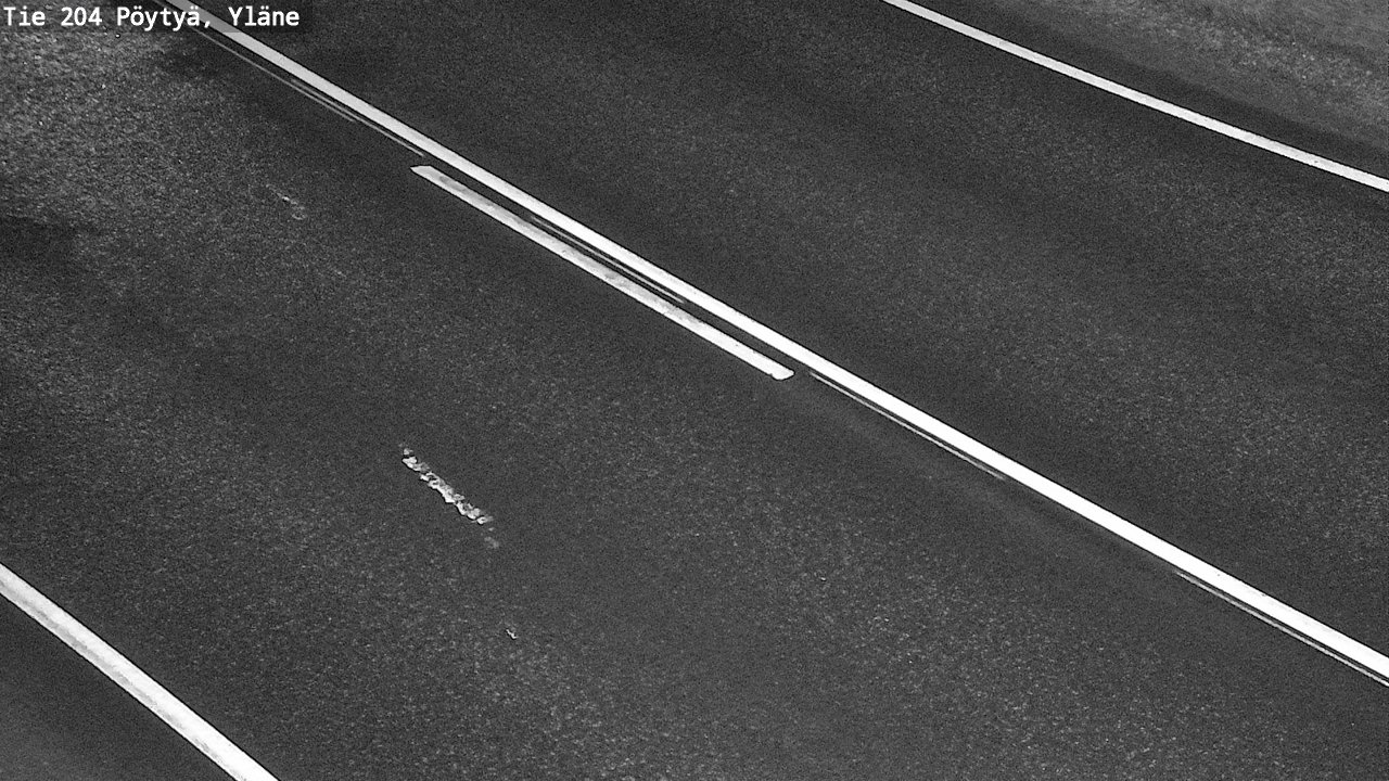 Weather Camera Image Väg 204 Pöytyä, Yläne, Pöytyä, Varsinais-Suomi