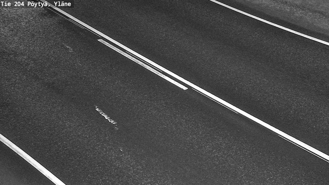 Weather Camera Image Väg 204 Pöytyä, Yläne, Pöytyä, Varsinais-Suomi