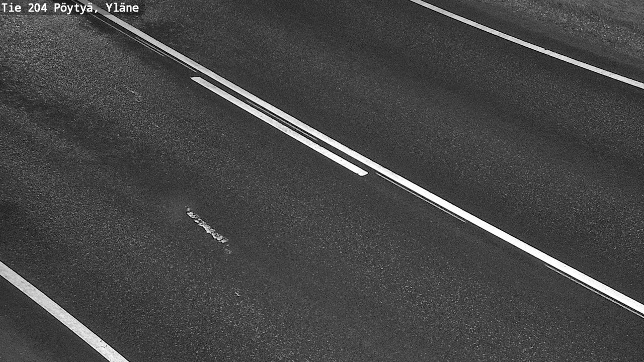 Weather Camera Image Väg 204 Pöytyä, Yläne, Pöytyä, Varsinais-Suomi