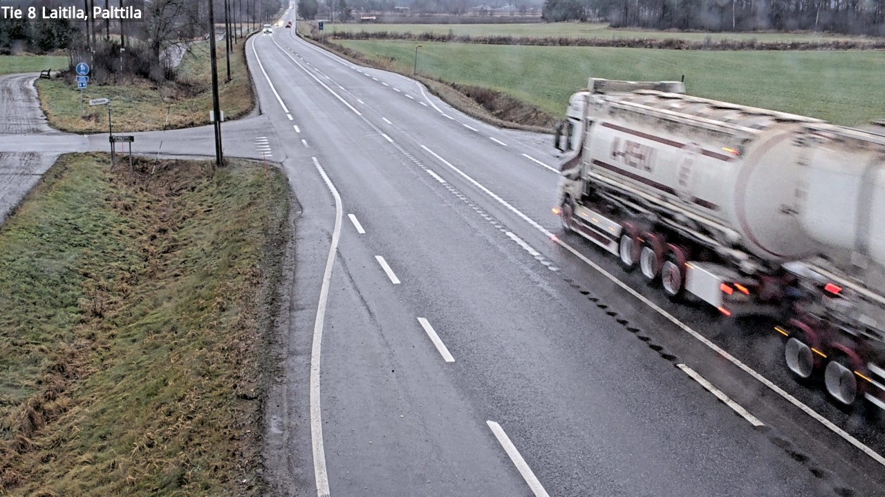 Weather Camera Image Road 8 Laitila, Palttila, Laitila, Varsinais-Suomi
