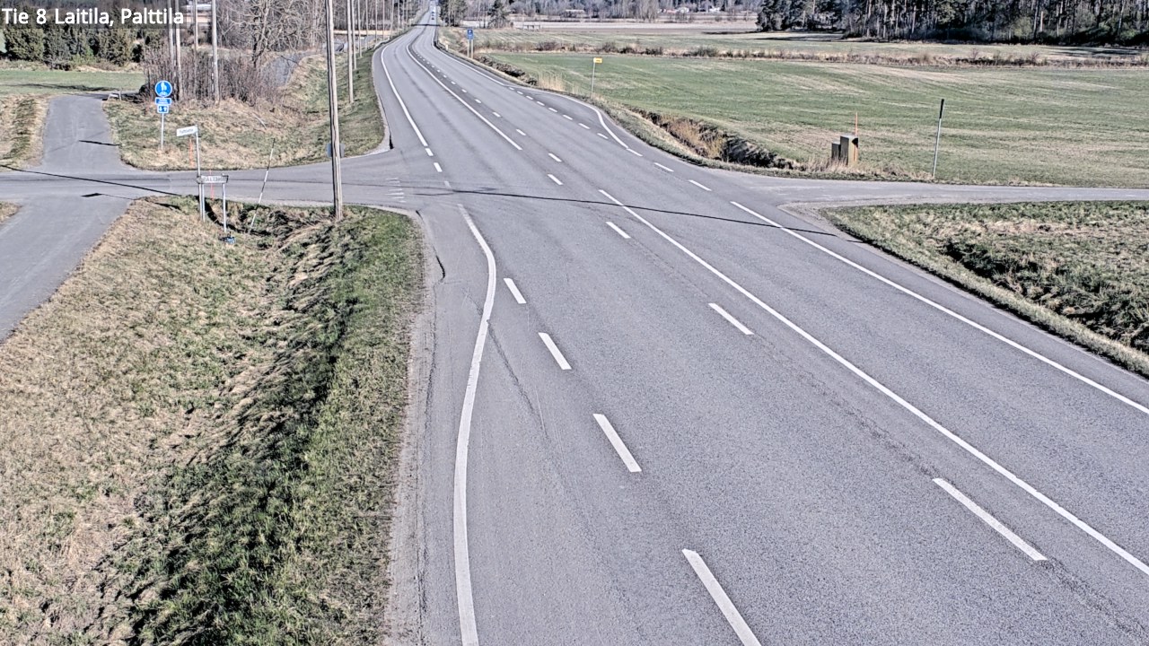 Kelikamerat Kuva Tie 8 Laitila, Palttila, Laitila, Varsinais-Suomi