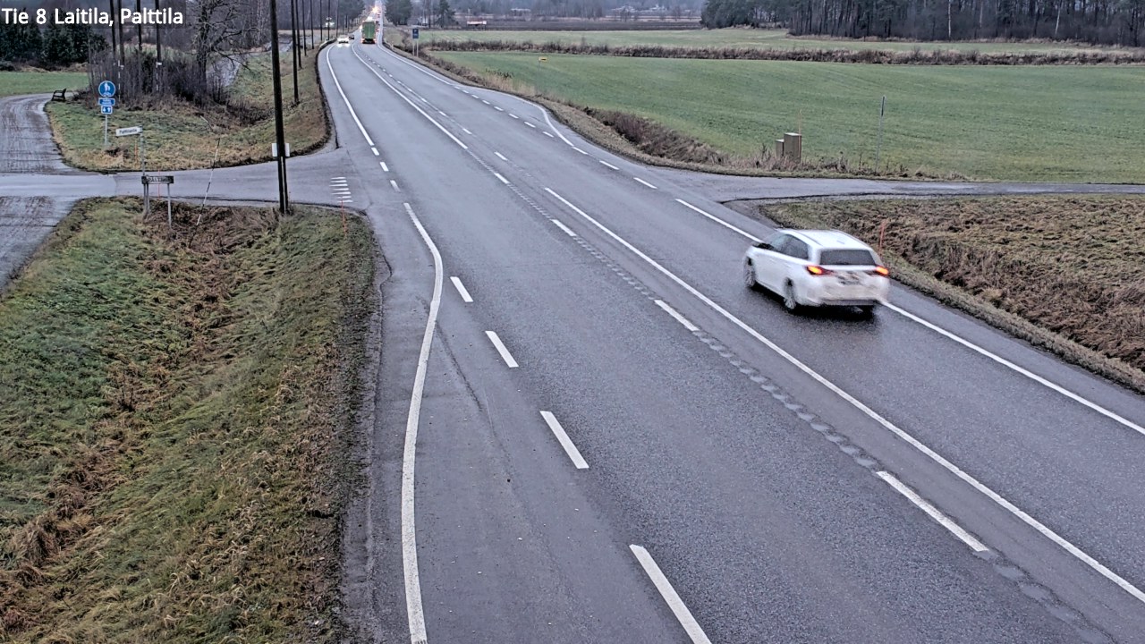 Weather Camera Image Road 8 Laitila, Palttila, Laitila, Varsinais-Suomi