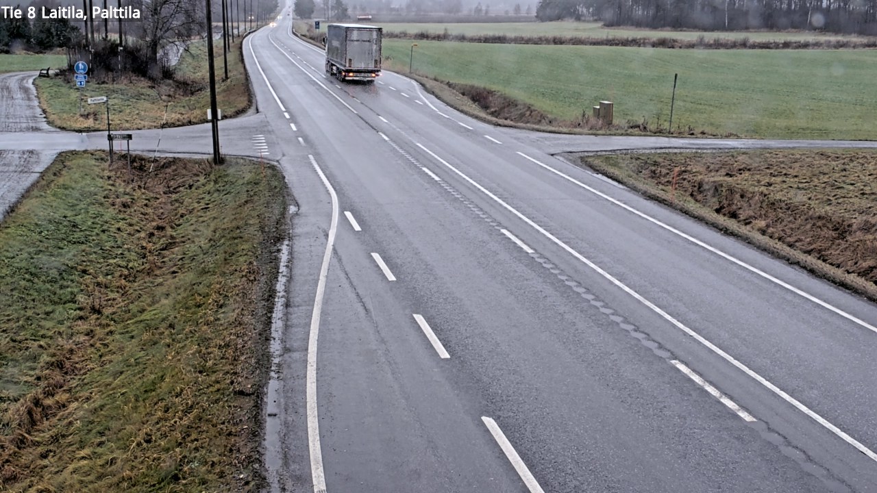 Weather Camera Image Väg 8 Laitila, Palttila, Laitila, Varsinais-Suomi