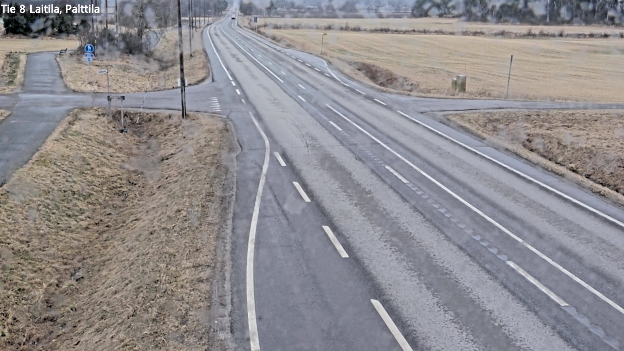 Weather Camera Image Väg 8 Laitila, Palttila, Laitila, Varsinais-Suomi