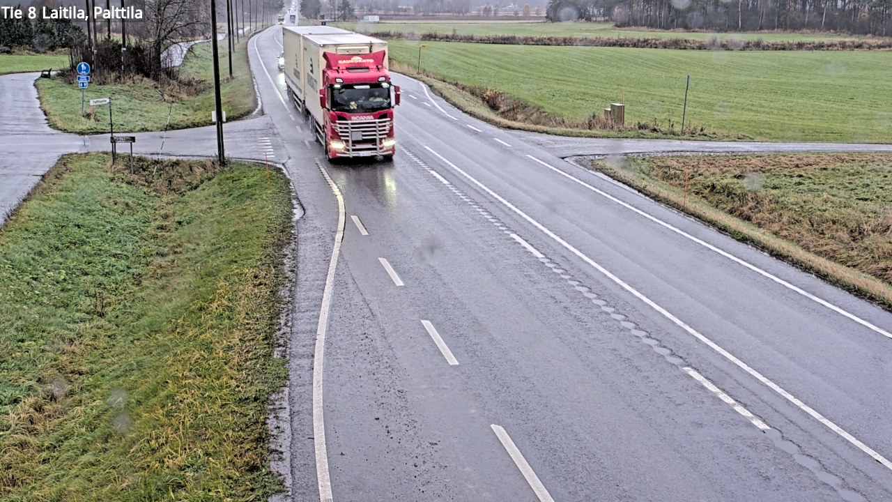 Weather Camera Image Väg 8 Laitila, Palttila, Laitila, Varsinais-Suomi