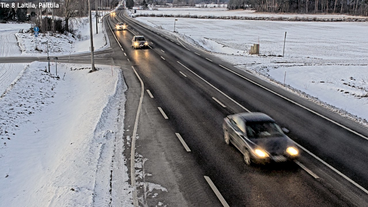Weather Camera Image Väg 8 Laitila, Palttila, Laitila, Varsinais-Suomi