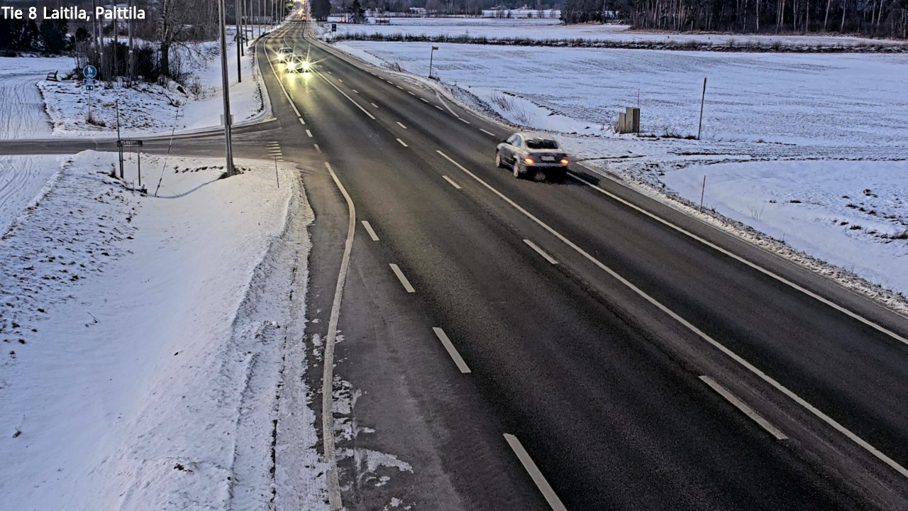Weather Camera Image Väg 8 Laitila, Palttila, Laitila, Varsinais-Suomi