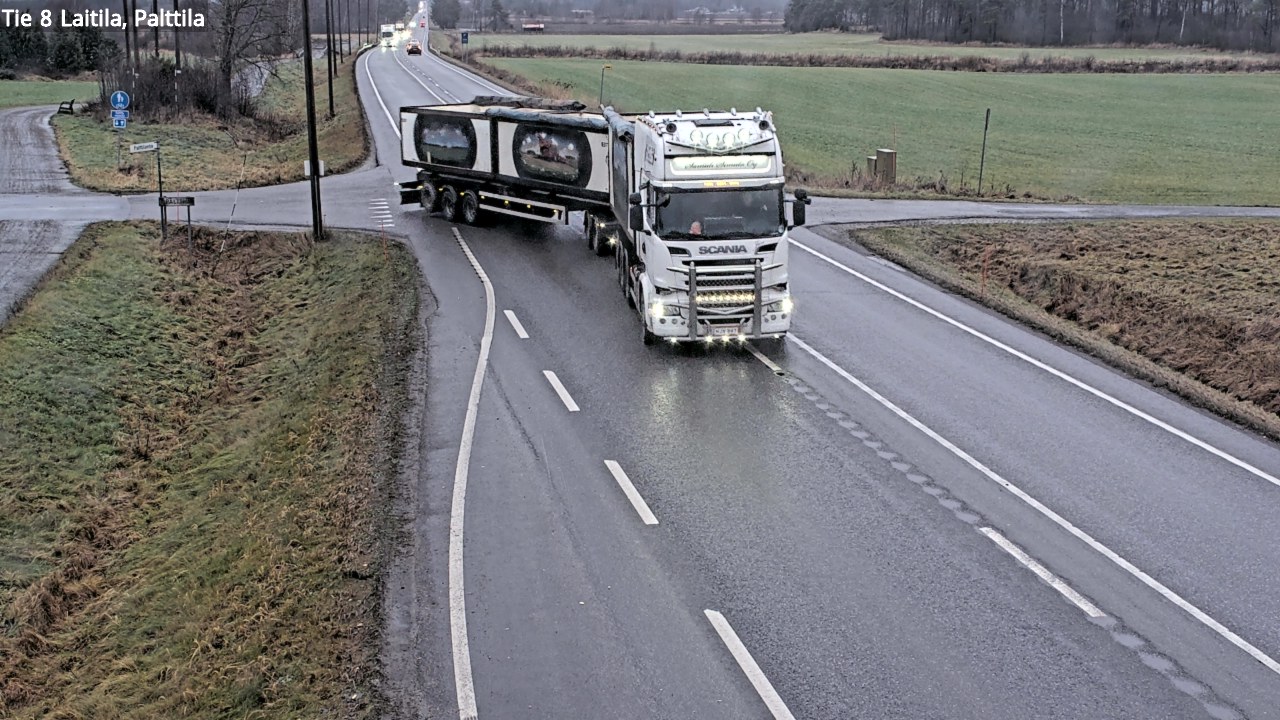 Weather Camera Image Väg 8 Laitila, Palttila, Laitila, Varsinais-Suomi