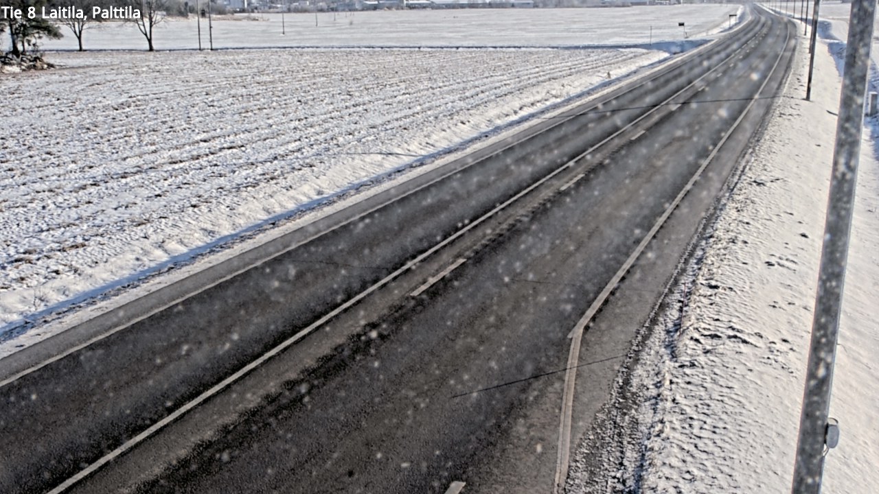 Weather Camera Image Väg 8 Laitila, Palttila, Laitila, Varsinais-Suomi