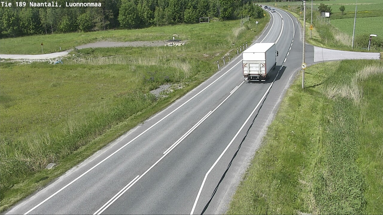 Weather Camera Image Road 189 Naantali, Luonnonmaa, Naantali, Varsinais-Suomi