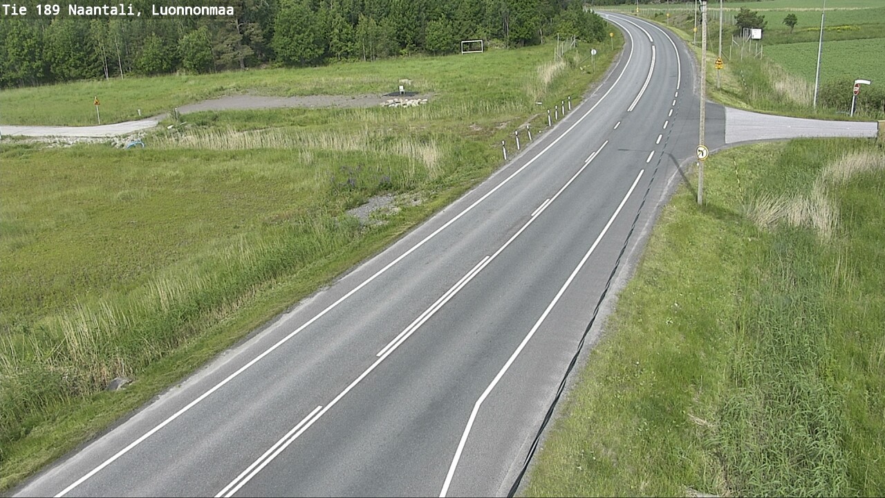 Weather Camera Image Road 189 Naantali, Luonnonmaa, Naantali, Varsinais-Suomi