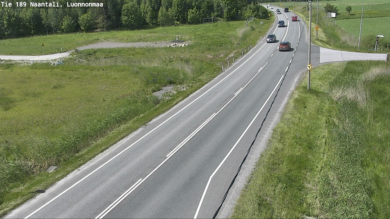 Weather Camera Image Road 189 Naantali, Luonnonmaa, Naantali, Varsinais-Suomi