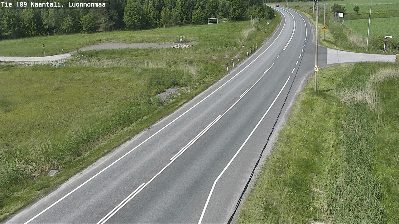 Weather Camera Image Road 189 Naantali, Luonnonmaa, Naantali, Varsinais-Suomi