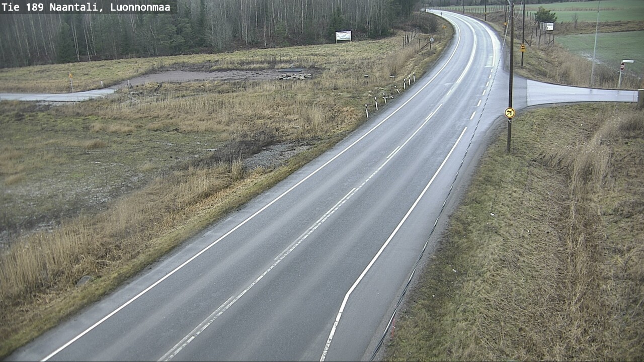 Weather Camera Image Väg 189 Nådendal, Luonnonmaa, Naantali, Varsinais-Suomi