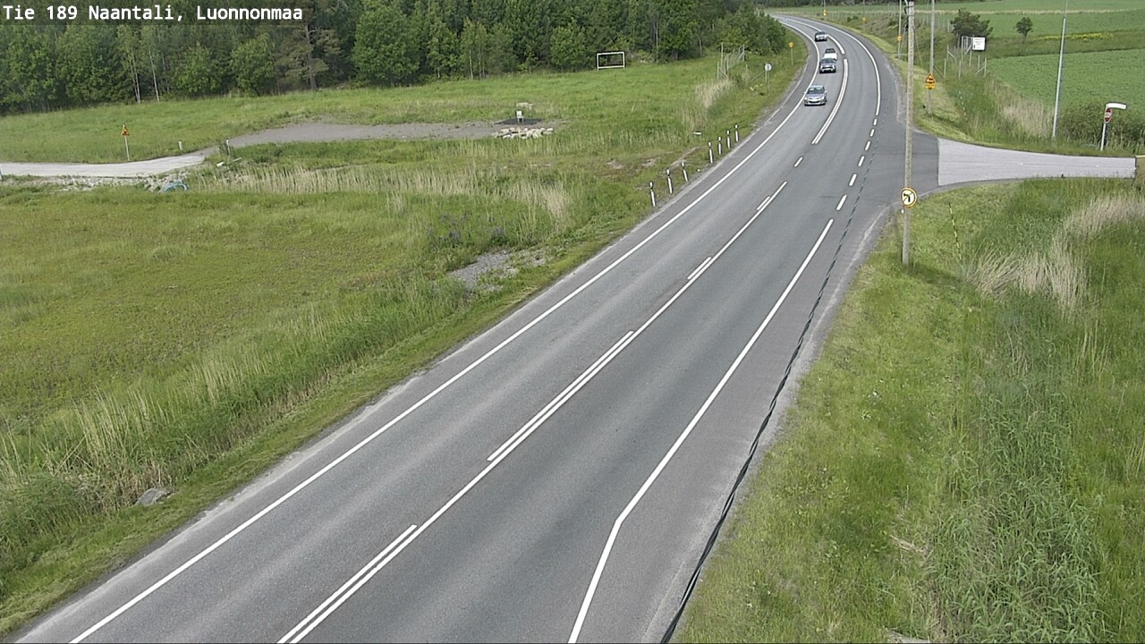 Weather Camera Image Road 189 Naantali, Luonnonmaa, Naantali, Varsinais-Suomi
