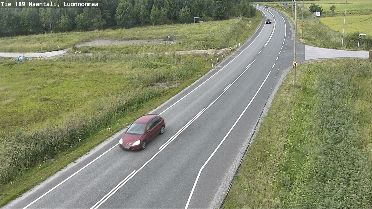 Weather Camera Image Road 189 Naantali, Luonnonmaa, Naantali, Varsinais-Suomi