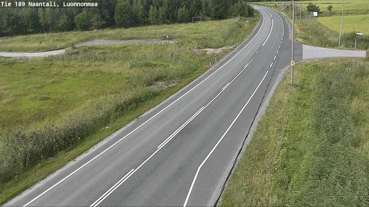 Weather Camera Image Väg 189 Nådendal, Luonnonmaa, Naantali, Varsinais-Suomi
