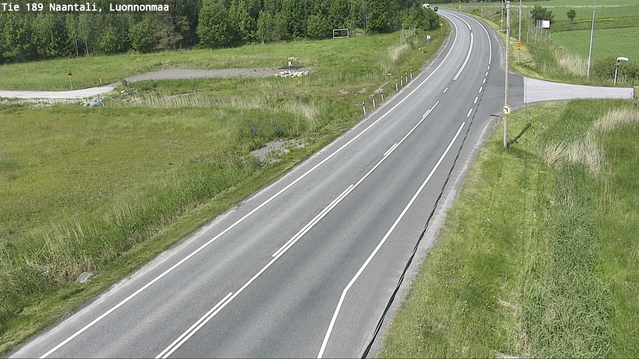 Weather Camera Image Road 189 Naantali, Luonnonmaa, Naantali, Varsinais-Suomi