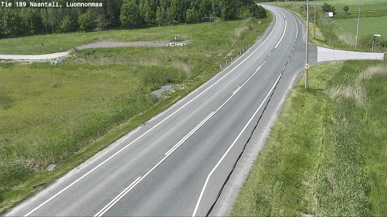 Weather Camera Image Road 189 Naantali, Luonnonmaa, Naantali, Varsinais-Suomi