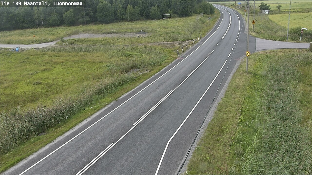 Weather Camera Image Väg 189 Nådendal, Luonnonmaa, Naantali, Varsinais-Suomi