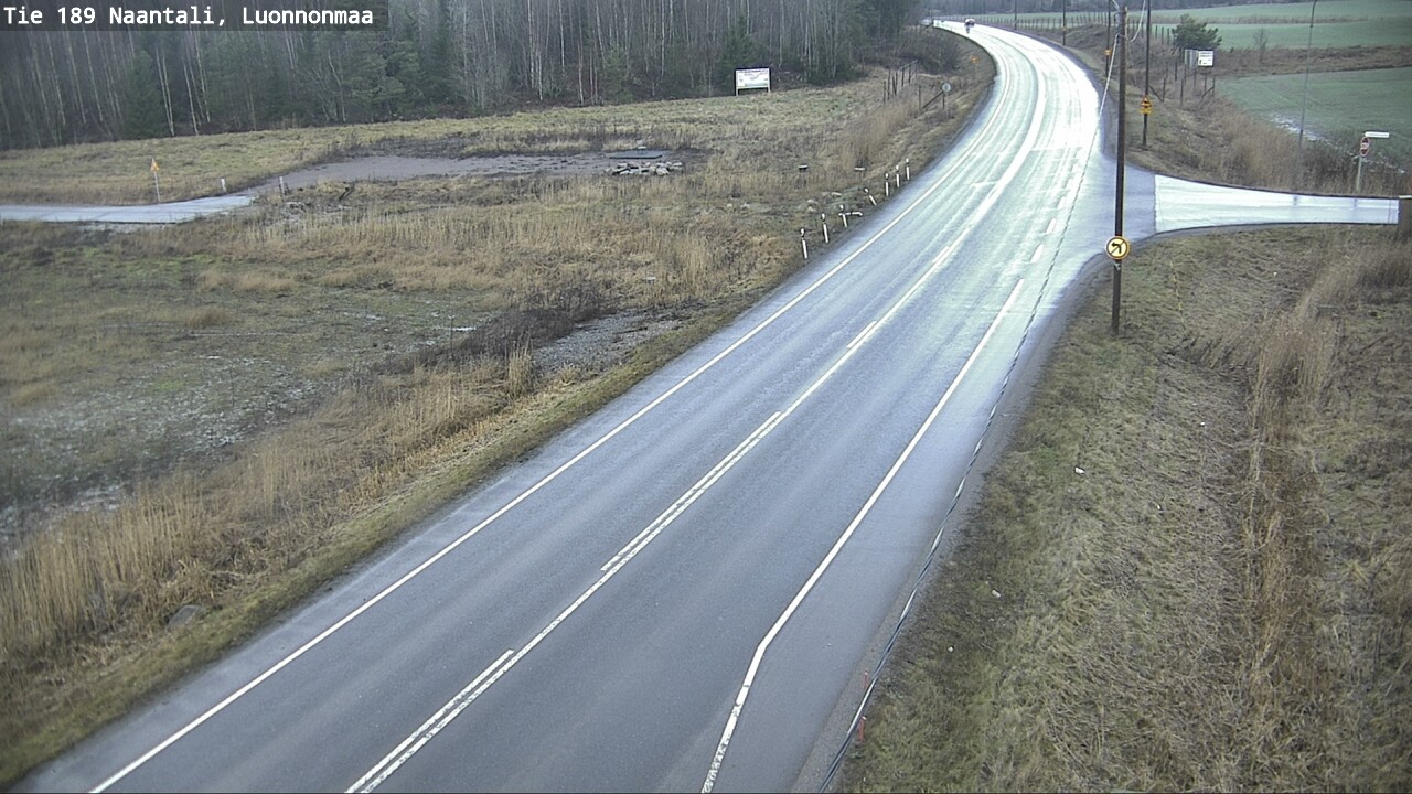Weather Camera Image Väg 189 Nådendal, Luonnonmaa, Naantali, Varsinais-Suomi