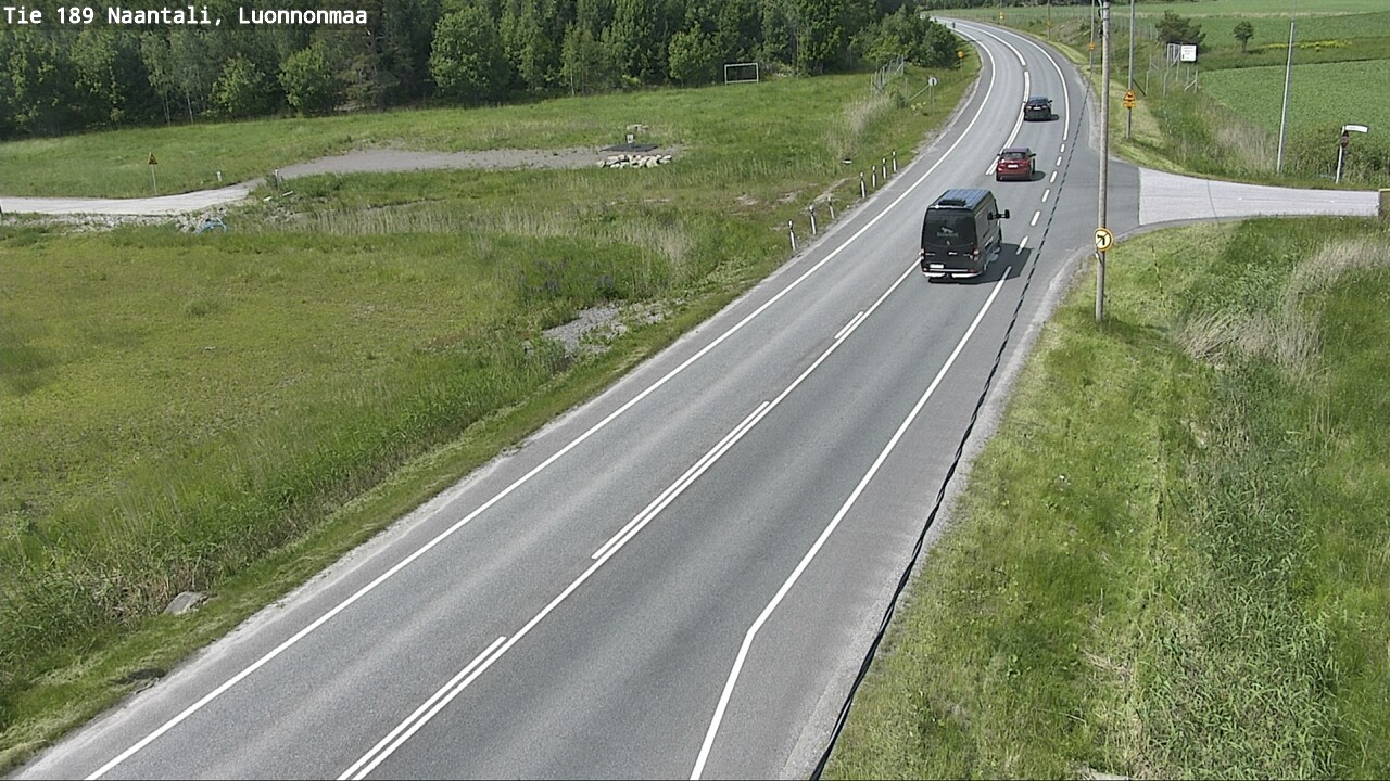 Weather Camera Image Road 189 Naantali, Luonnonmaa, Naantali, Varsinais-Suomi