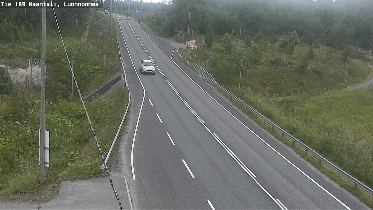 Weather Camera Image Väg 189 Nådendal, Luonnonmaa, Naantali, Varsinais-Suomi