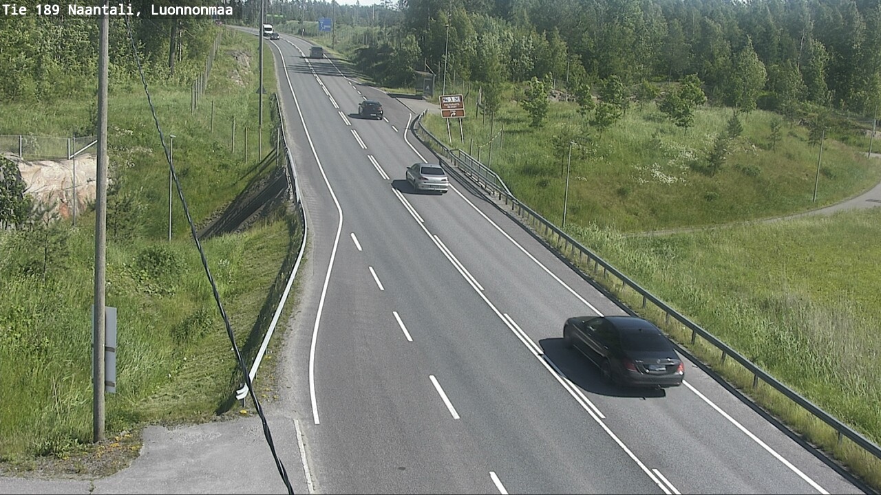 Weather Camera Image Road 189 Naantali, Luonnonmaa, Naantali, Varsinais-Suomi