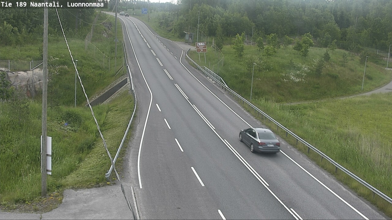 Weather Camera Image Väg 189 Nådendal, Luonnonmaa, Naantali, Varsinais-Suomi