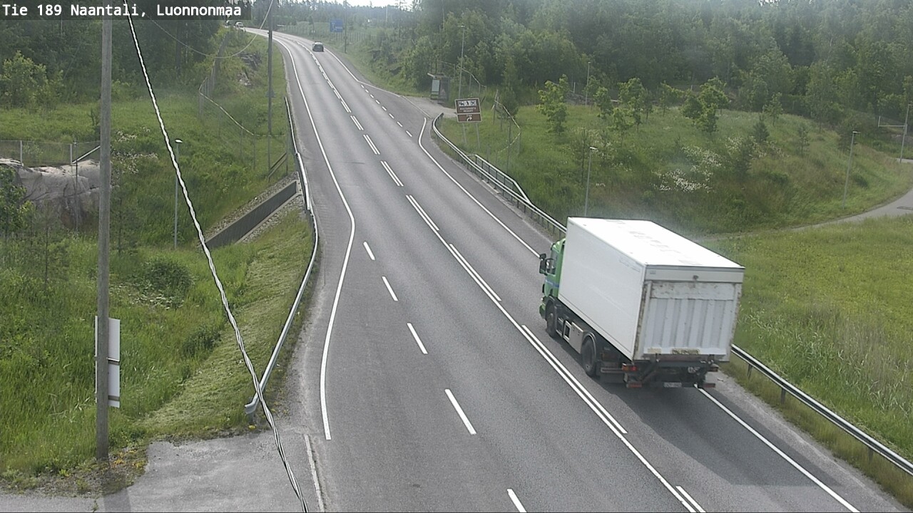 Weather Camera Image Väg 189 Nådendal, Luonnonmaa, Naantali, Varsinais-Suomi