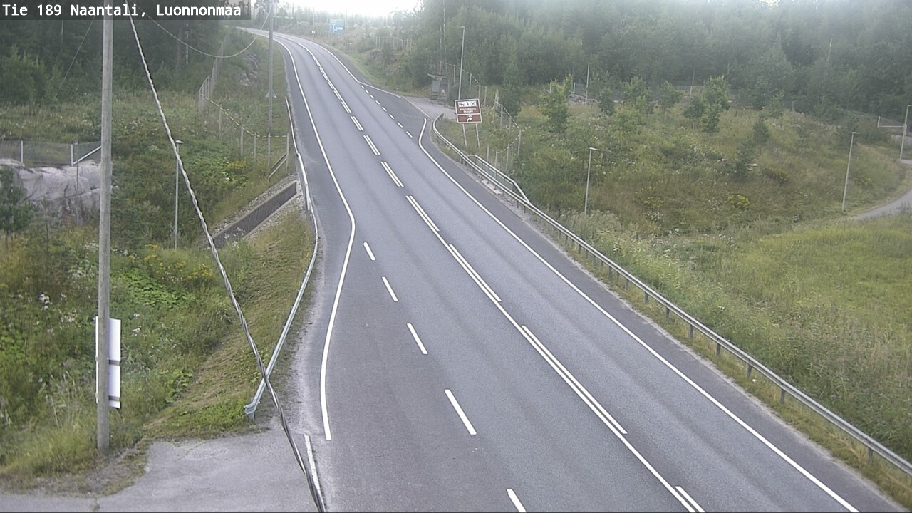 Weather Camera Image Road 189 Naantali, Luonnonmaa, Naantali, Varsinais-Suomi
