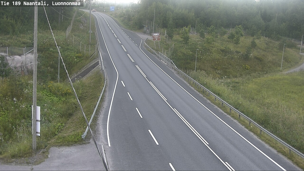 Weather Camera Image Road 189 Naantali, Luonnonmaa, Naantali, Varsinais-Suomi