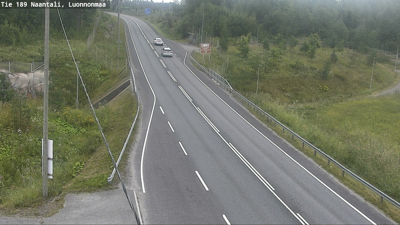 Weather Camera Image Road 189 Naantali, Luonnonmaa, Naantali, Varsinais-Suomi