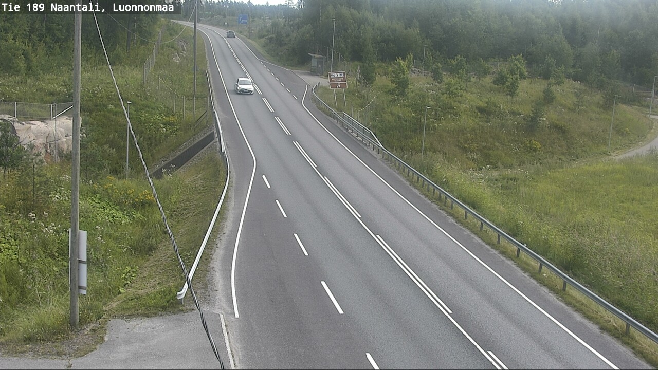 Weather Camera Image Road 189 Naantali, Luonnonmaa, Naantali, Varsinais-Suomi