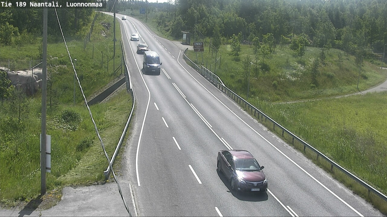 Weather Camera Image Väg 189 Nådendal, Luonnonmaa, Naantali, Varsinais-Suomi