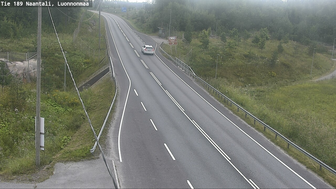 Weather Camera Image Road 189 Naantali, Luonnonmaa, Naantali, Varsinais-Suomi